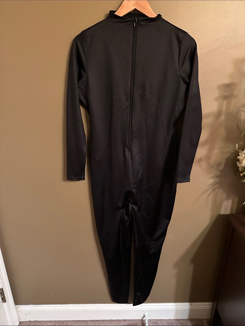 NWT SKIMS Black Lightweight Zip-Front Bodysuit